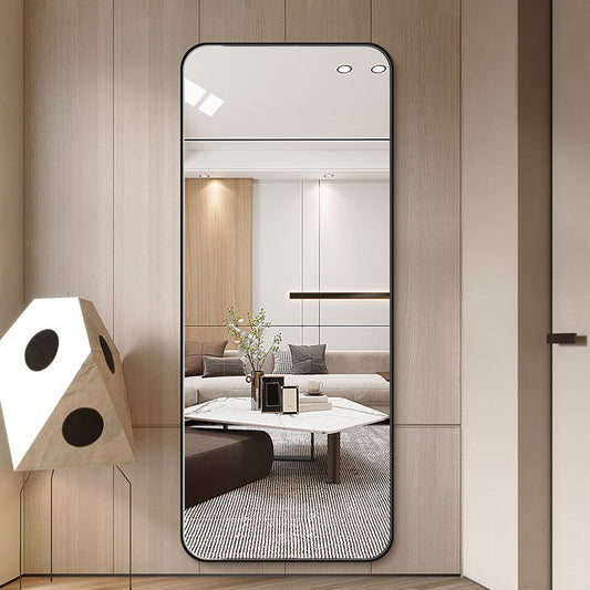 Helfigur Spejl 60x170 cm - Sort Ramme