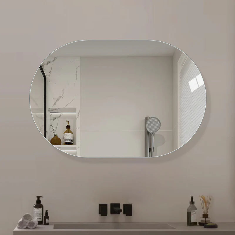 Ovalt spejl på mål - Vandret