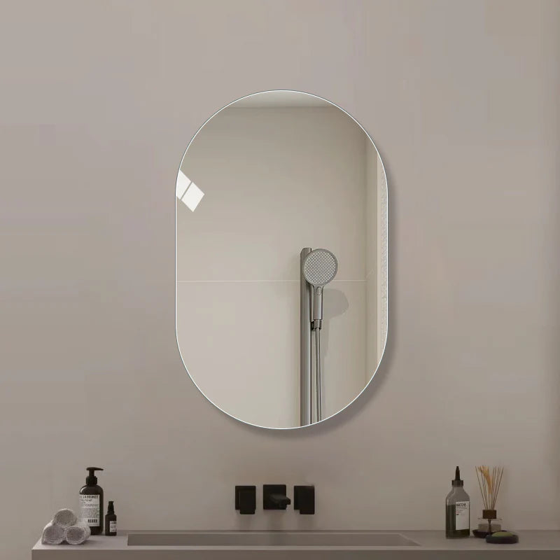 Ovalt spejl på mål - Lodret