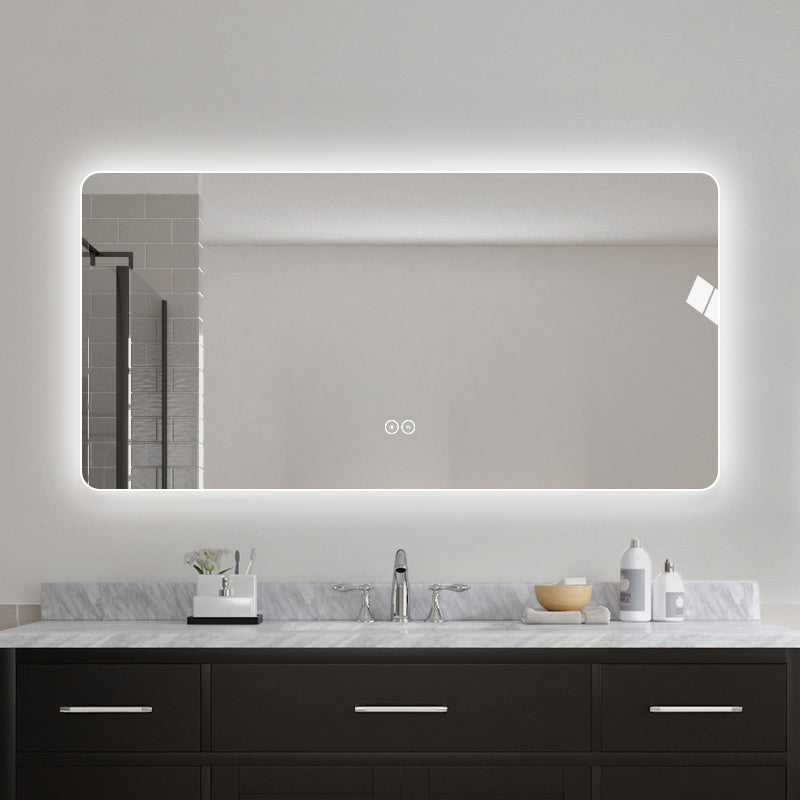 Rektangulært Spejl med LED-lys og Antidug 160x80 cm