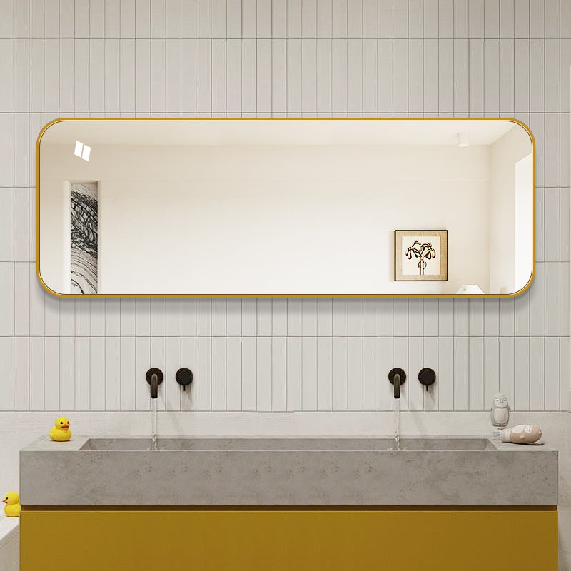 Stort Spejl 170x60 cm - Guld ramme