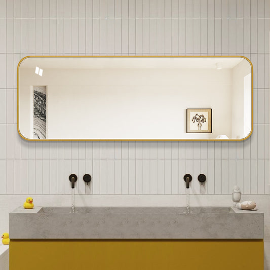 Stort Spejl 170x60 cm - Guld ramme