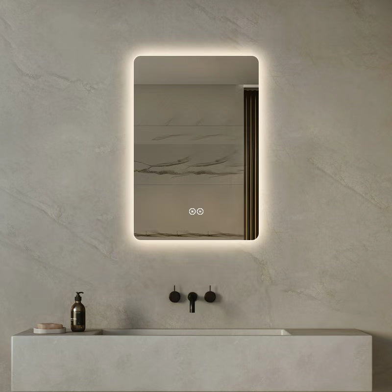 Rektangulært Spejl med LED-lys og Antidug 50x80 cm