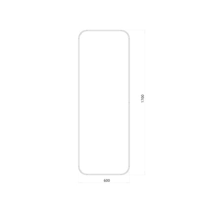 Helfigur spejl 60x170 cm - Guld ramme