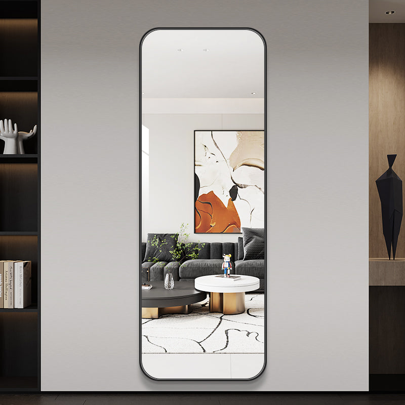 Helfigur Spejl 60x170 cm - Sort Ramme