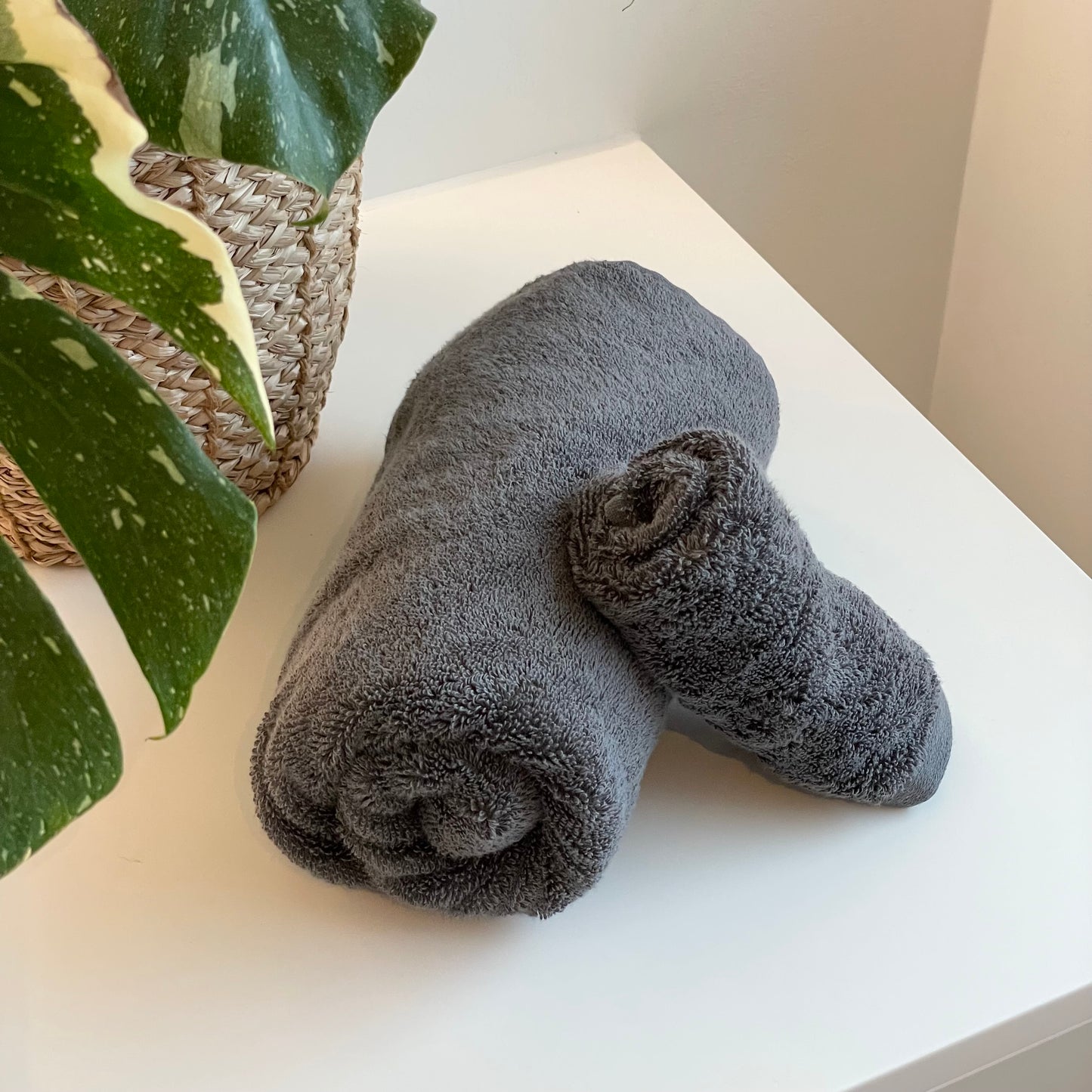 Håndklæde - Antracit - Stor