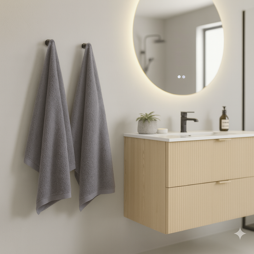 Håndklæde - Antracit - Medium