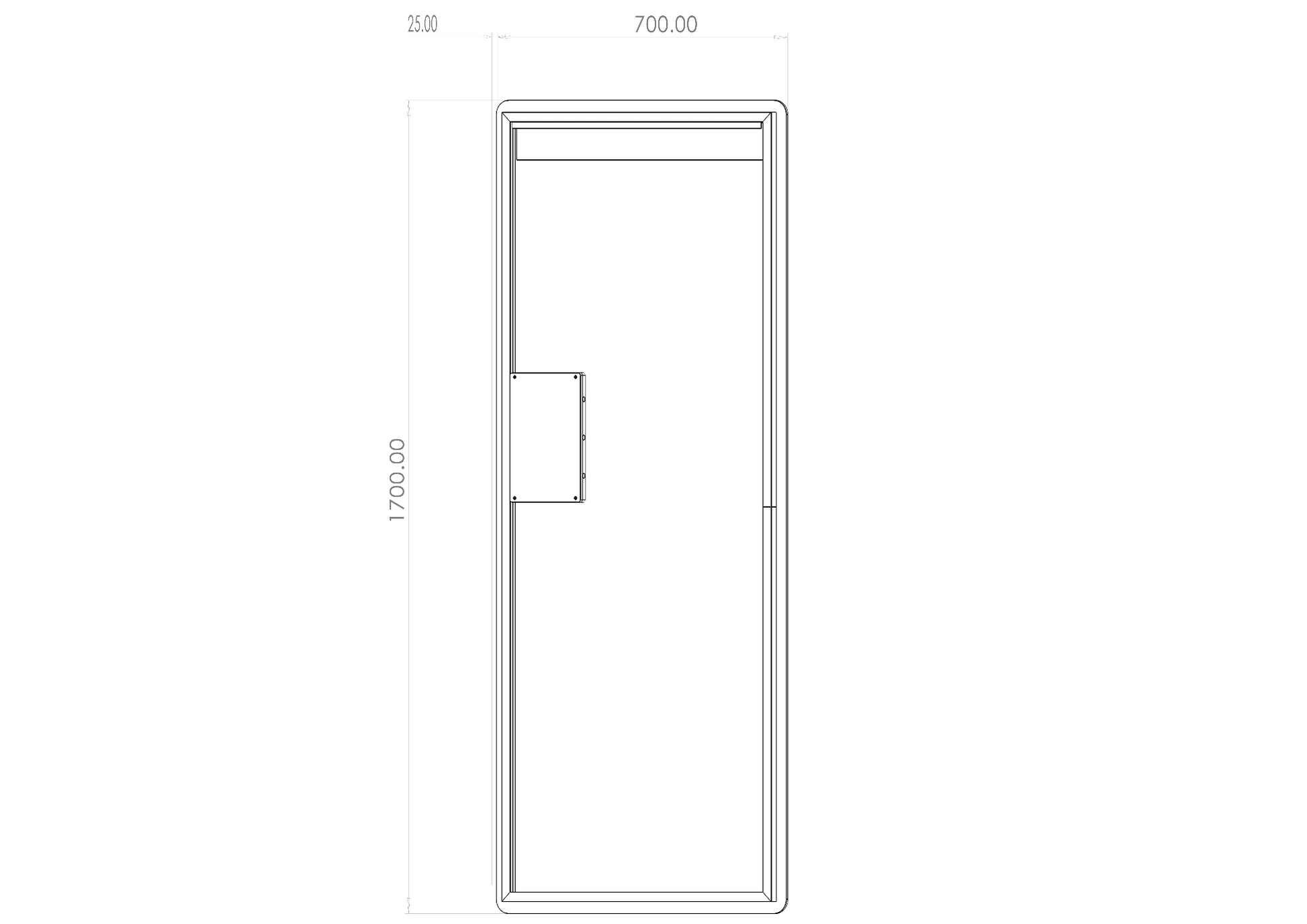 Køb helfigur spejl til hjemmet med LED 70x170 cm