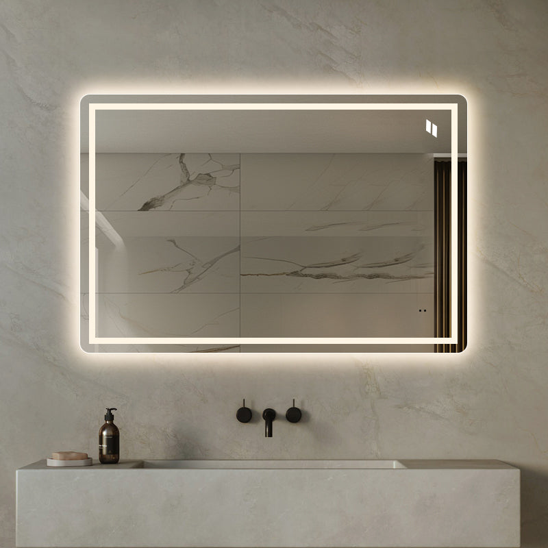 Elegant badeværelsesspejl med frontlight LED-lys 120x80cm