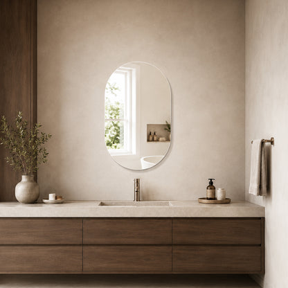 Ovalt Spejl 50x80 cm