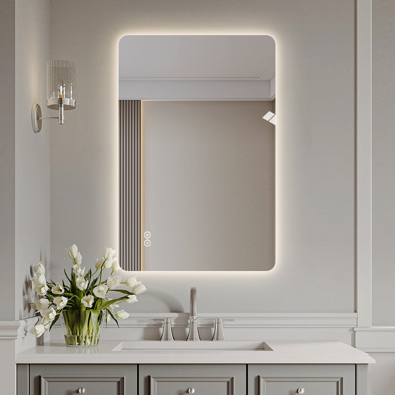 Rektangulært Spejl med LED-lys og Antidug 80x120 cm