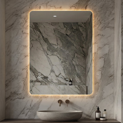 Rektangulært Spejl med LED-lys og Antidug 60x80 cm