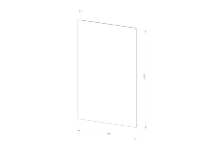 Rektangulært Spejl 80x120 cm