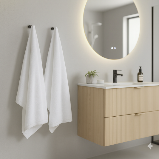 Håndklæde - White Cloud - Medium