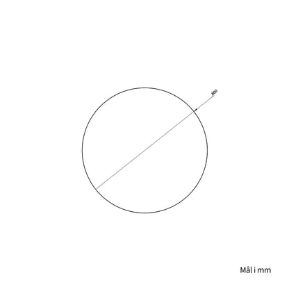 Rundt spejl Ø60 cm