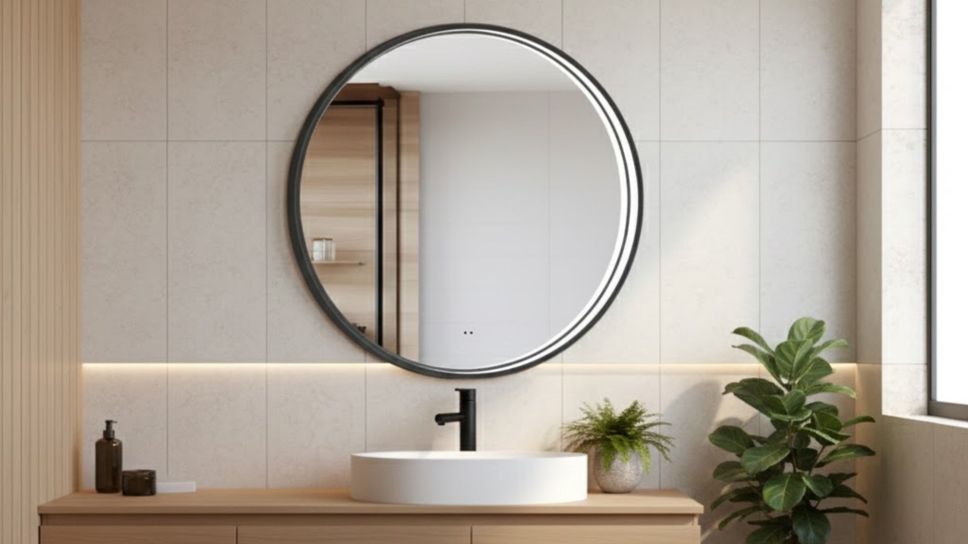 NYHED: Spejle med lys i ramme